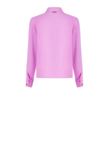 Camisa De Cetim Fluida Com Laço Rinascimento - Vestiti Firmati Life Smiles