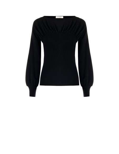 Maglione Aderente Con Scollo A Barchetta Rinascimento - Vestiti Fir...