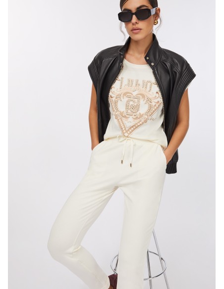 Calças de jogging em felpa Liu Jo