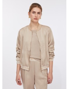 Bomber em cetim Liu Jo