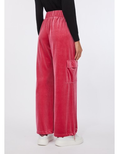 Calças de jogging em chenilha com logótipo Liu Jo