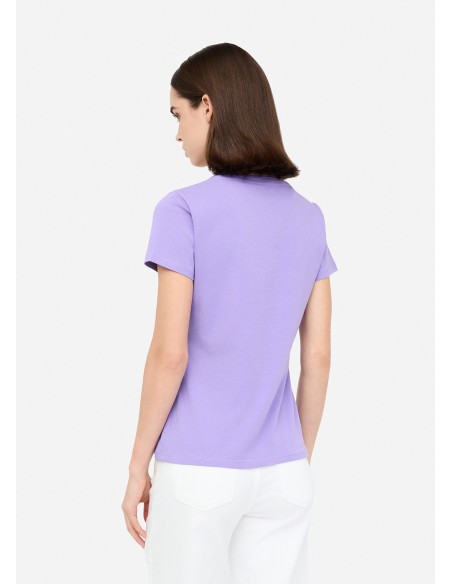 T-shirt com estampa laminada Liu Jo