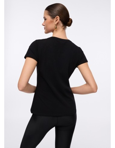 T-shirt com estampa laminada Liu Jo