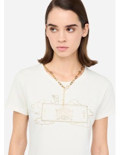 T-shirt com estampa laminada Liu Jo 2