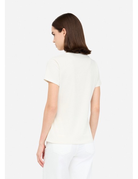 T-shirt com estampa laminada Liu Jo