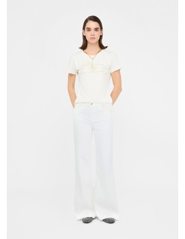 T-shirt com estampa laminada Liu Jo