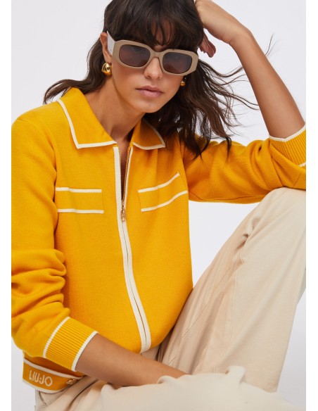 Cardigan com fecho de correr Liu Jo