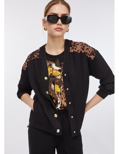 Camisola de felpa com botões Liu Jo