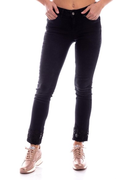 Denim Skinny com Swarovski Liu Jo