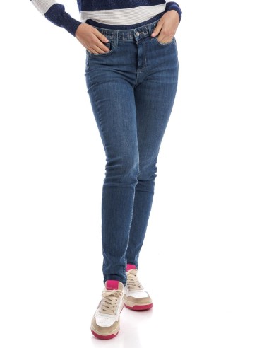 Denim com corpete com strass Liu Jo