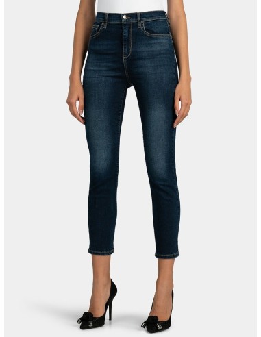 Calças skinny cropped em denim Liu Jo