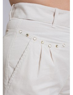 Calção em veludo cotelê Liu Jo