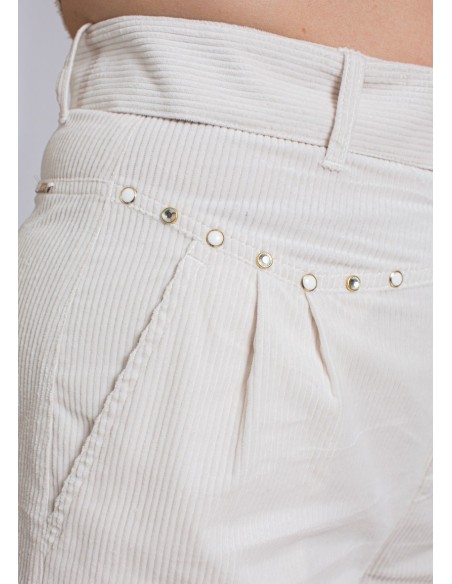 Calção em veludo cotelê Liu Jo