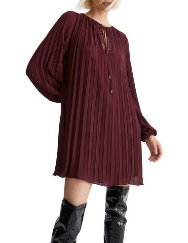 Vestido Curto Plissado Liu Jo