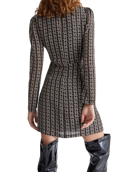 Vestido com padrão geométrico Liu Jo