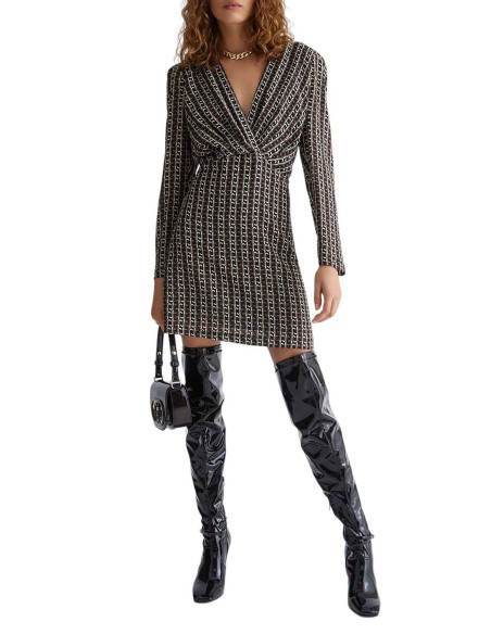 Vestido com padrão geométrico Liu Jo