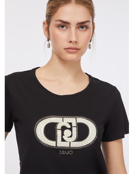 T-shirt em algodão Liu Jo