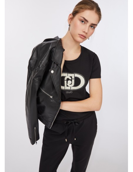 T-shirt em algodão Liu Jo