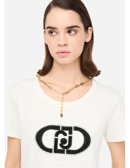 T-shirt em algodão Liu Jo