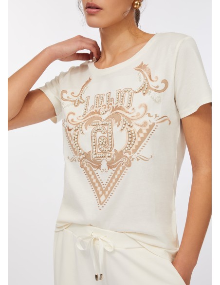 T-shirt em algodão Liu Jo