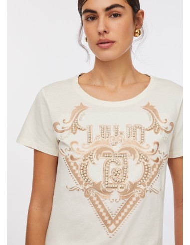 T-shirt em Algodão Liu Jo