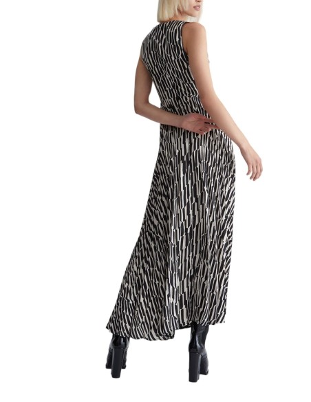 Vestido comprido com estampa de zebra Liu Jo