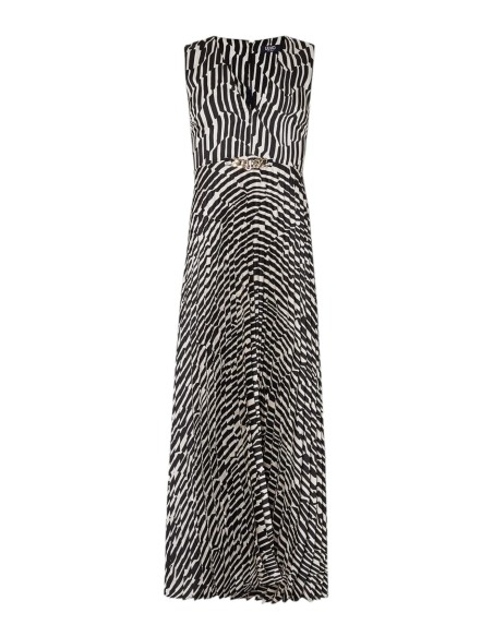 Vestido longo estampado zebrado Liu Jo