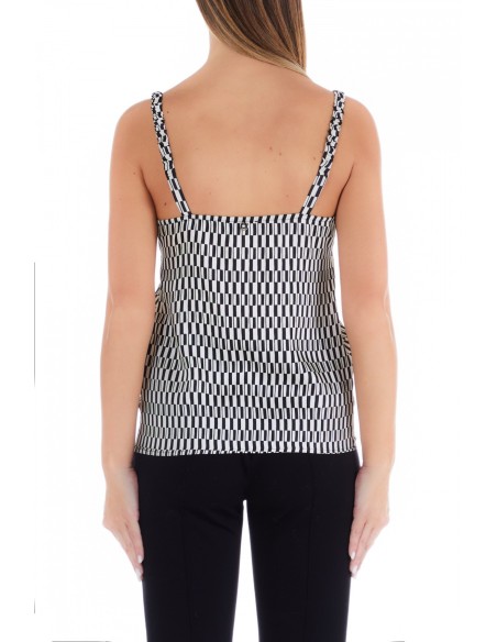 Top em renda com padrão abstrato Liu Jo