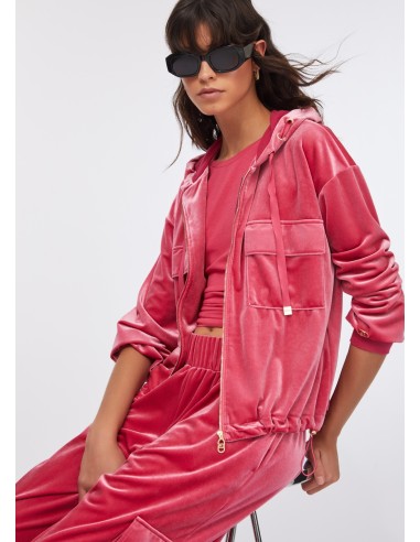 Sweat em chenille com capuz Liu Jo