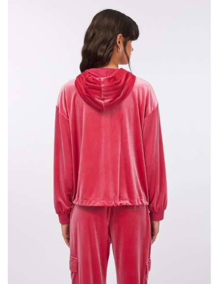 Camisola em chenille com capuz Liu Jo
