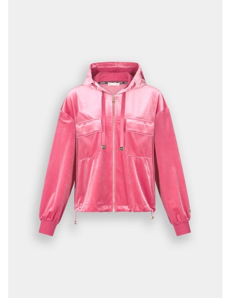 Sweat em chenille com capuz Liu Jo