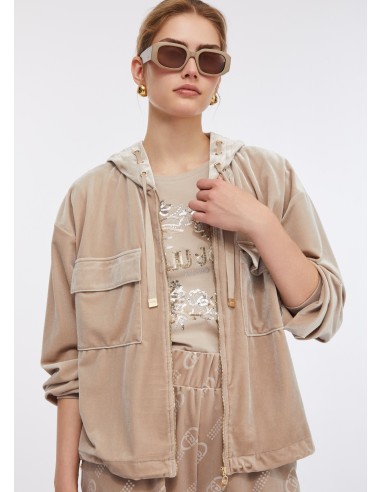 Sweatshirt em chenille com capuz Liu Jo