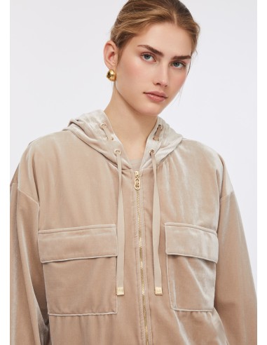 Sweatshirt em chenille com capuz Liu Jo