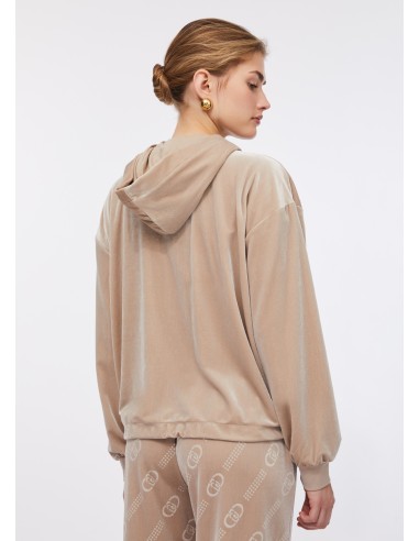 Sweatshirt em chenille com capuz Liu Jo