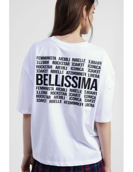 T-shirt oversize com estampado e mangas curtas Dixie