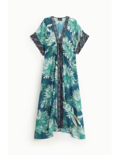 Vestido Longo com Estampa Floral Cativante Dixie