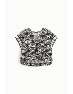 Camisa com motivo de conchas Dixie