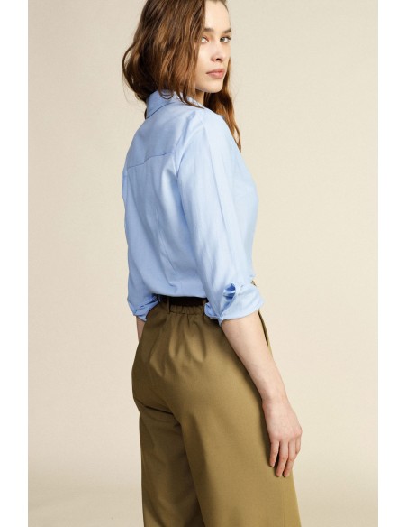 Camisa com Colarinho Joia e Mangas Compridas Dixie