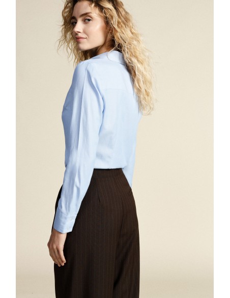 Camisa Com Colarinho Clássico E Botões Escondidos Dixie