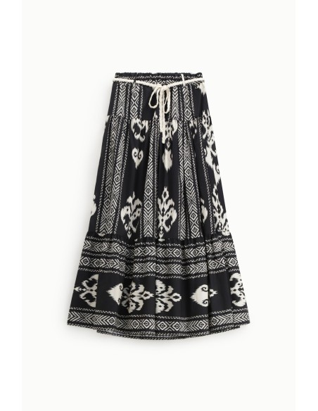 Saia com estampa geométrica Dixie