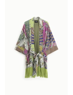 Blazer com Franjas e Motivo Gráfico Dixie