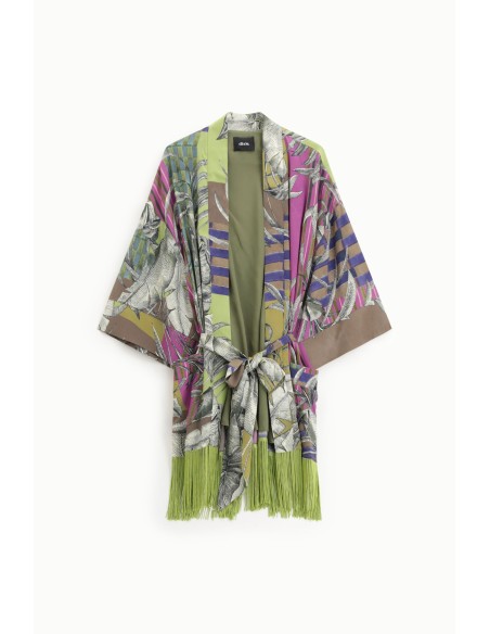 Blazer com Franjas e Motivo Gráfico Dixie