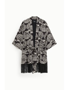 Blazer com estampa e franjas Dixie