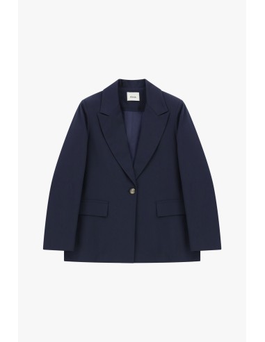 Blazer de um só peito com bolsos de pala Dixie
