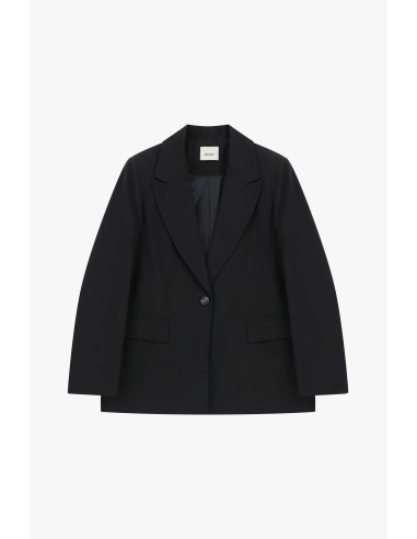 Blazer de abotoamento simples com bolsos de aba Dixie