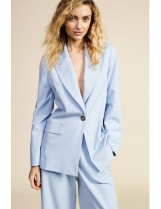 Blazer de Corte Simples com Bolsos de Aba Dixie