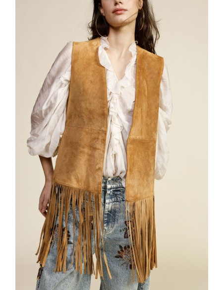 Gilet Con Lunghe Frange E Taglio Dritto Dixie - Vestiti Firmati Lif...