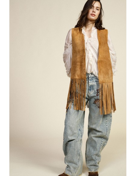 Gilet Con Lunghe Frange E Taglio Dritto Dixie - Vestiti Firmati Lif...