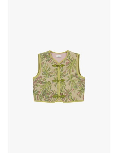 Gilet Senza Maniche Ricamo Botanico Con Alamari Dixie - Vestiti Fir...