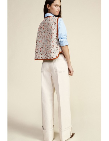 Gilet Smanicato Fantasia Floreale Con Bottoni Dixie - Vestiti Firma...